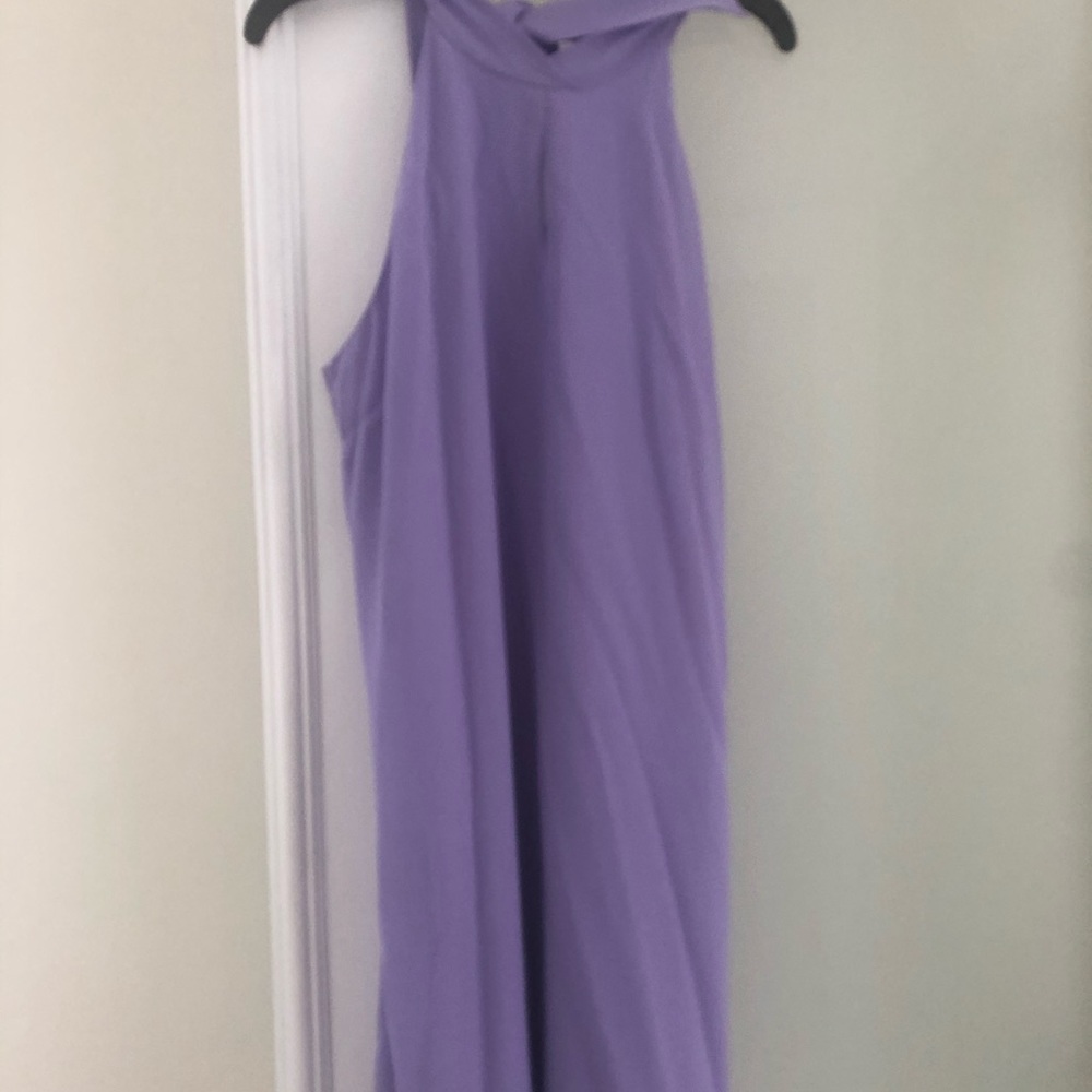 Naked Zebra Lavender Halter Dress